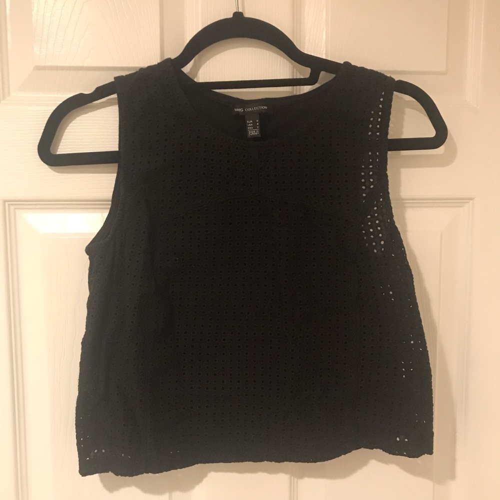 Zara Black Cropped Top